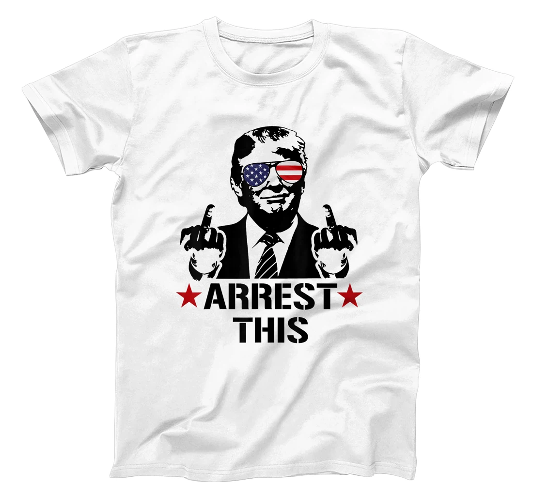 Arrest This American Flag Funny Trump 2024 Take America Back T-Shirt
