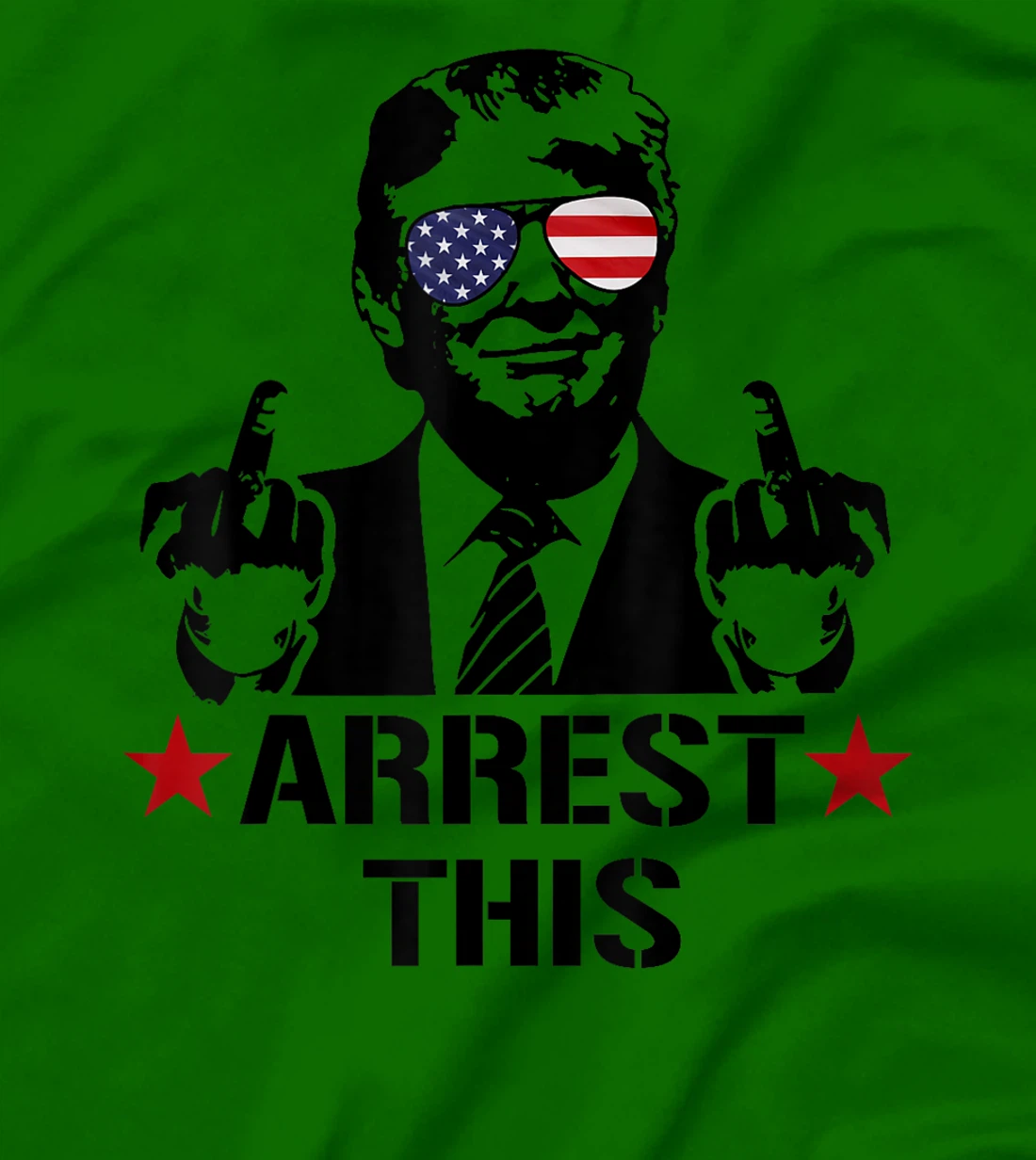 Arrest This American Flag Funny Trump 2024 Take America Back T-Shirt