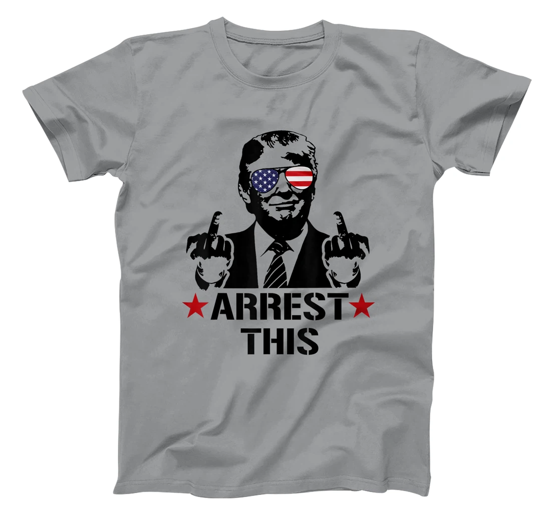 Arrest This American Flag Funny Trump 2024 Take America Back T-Shirt