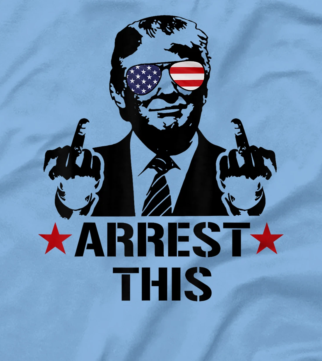 Arrest This American Flag Funny Trump 2024 Take America Back T-Shirt