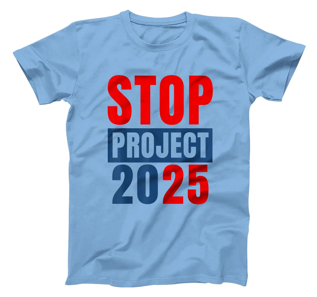 Messy Bun Retro Stop Project 2025 Trump's Project Anti Trump T-Shirt