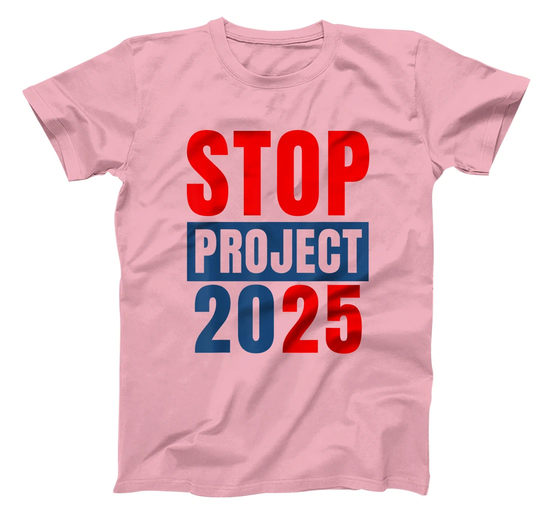 Messy Bun Retro Stop Project 2025 Trump's Project Anti Trump T-Shirt