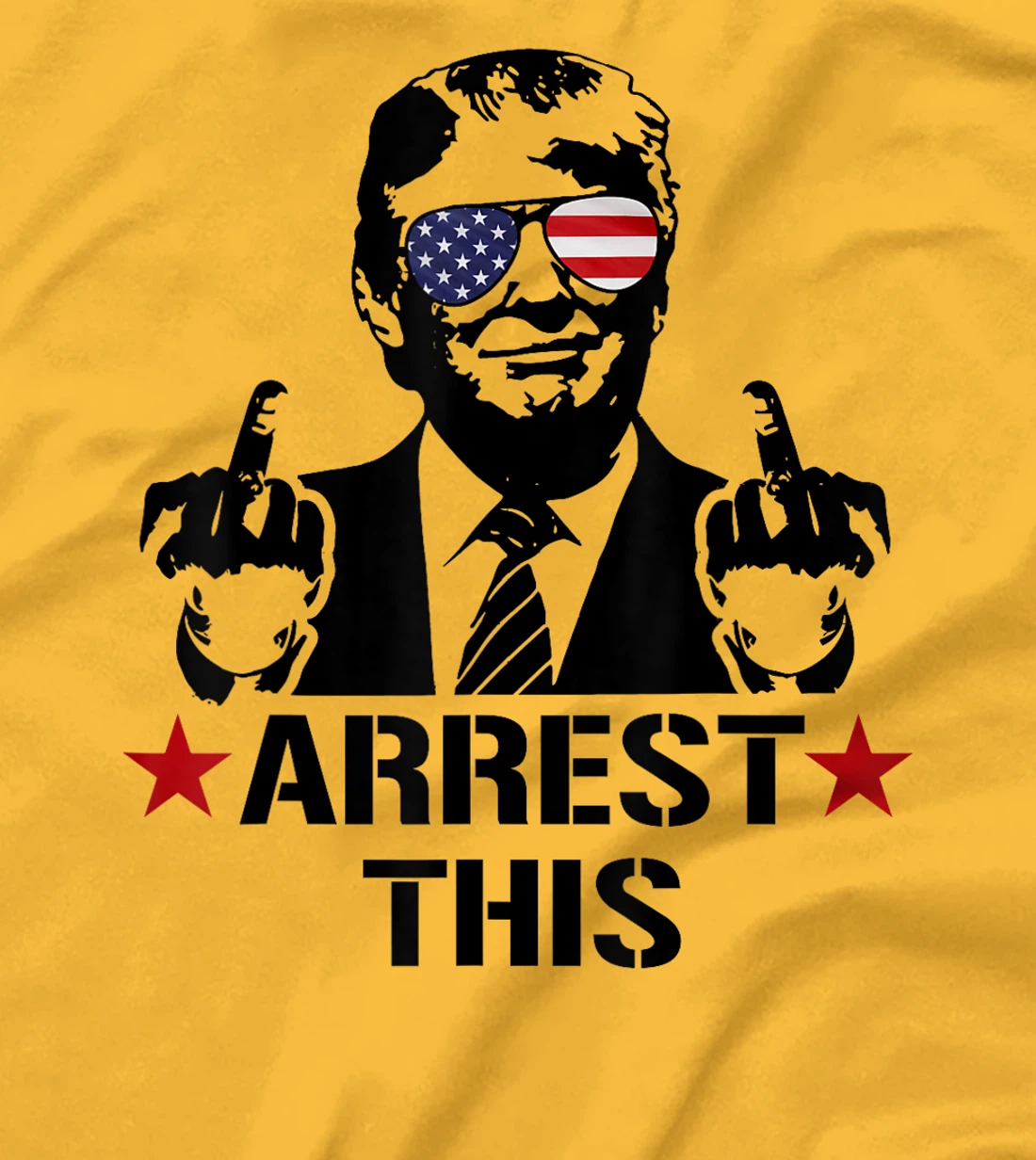 Arrest This American Flag Funny Trump 2024 Take America Back T-Shirt