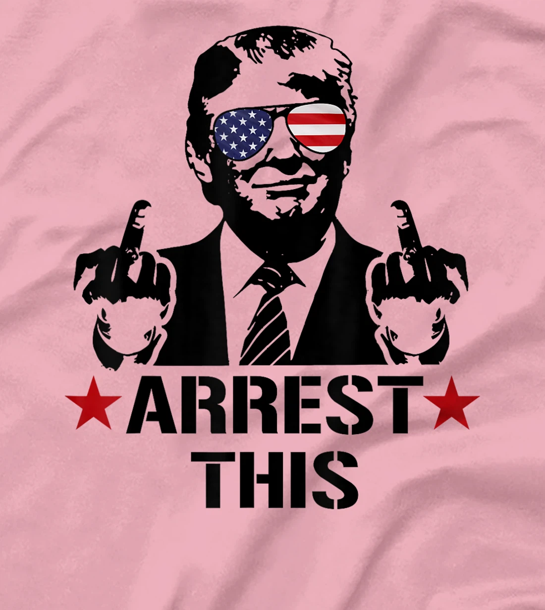 Arrest This American Flag Funny Trump 2024 Take America Back T-Shirt