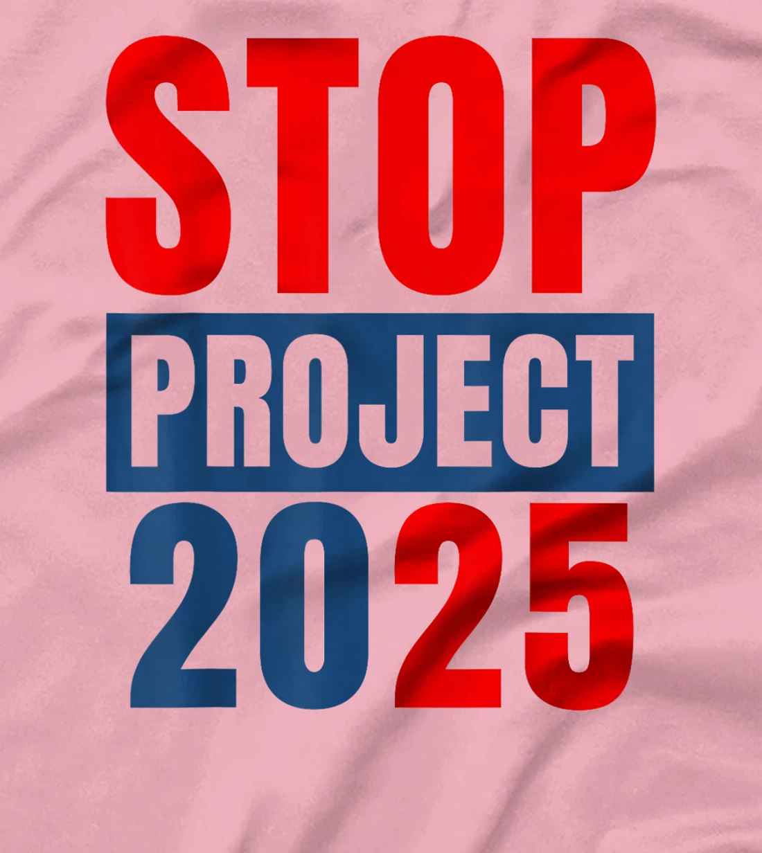 Messy Bun Retro Stop Project 2025 Trump's Project Anti Trump T-Shirt