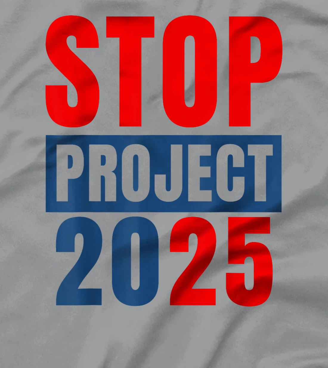 Messy Bun Retro Stop Project 2025 Trump's Project Anti Trump T-Shirt