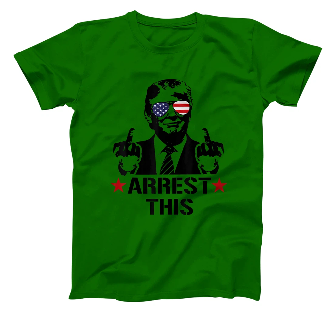 Arrest This American Flag Funny Trump 2024 Take America Back T-Shirt