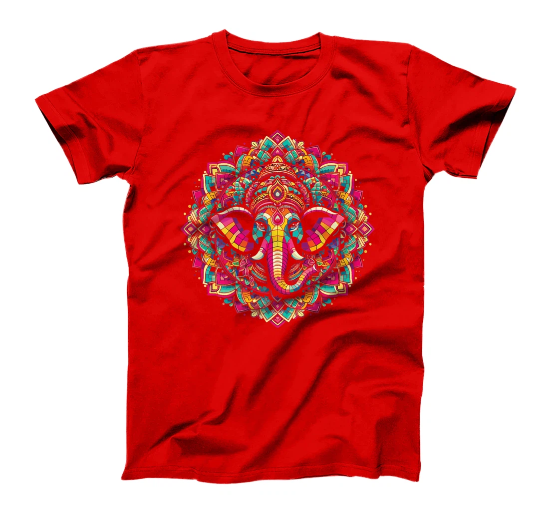 Ganesh Symbol Yoga Hindu Elephant God Ganesha Puja Premium T-Shirt