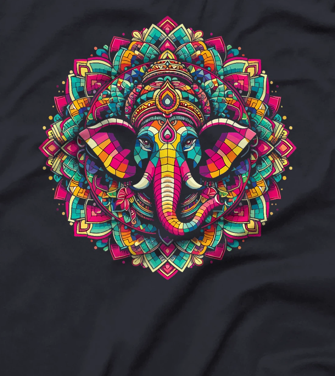 Ganesh Symbol Yoga Hindu Elephant God Ganesha Puja Premium T-Shirt