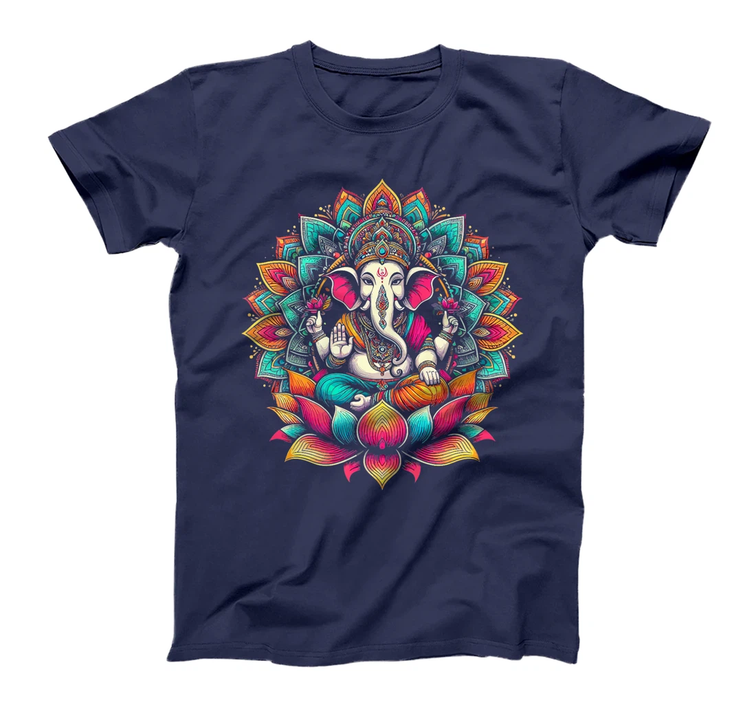 Ganesh Symbol Yoga Hindu Elephant God Ganesha Puja Premium T-Shirt