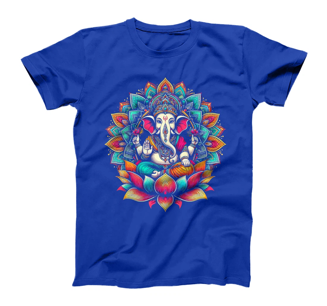 Ganesh Symbol Yoga Hindu Elephant God Ganesha Puja Premium T-Shirt
