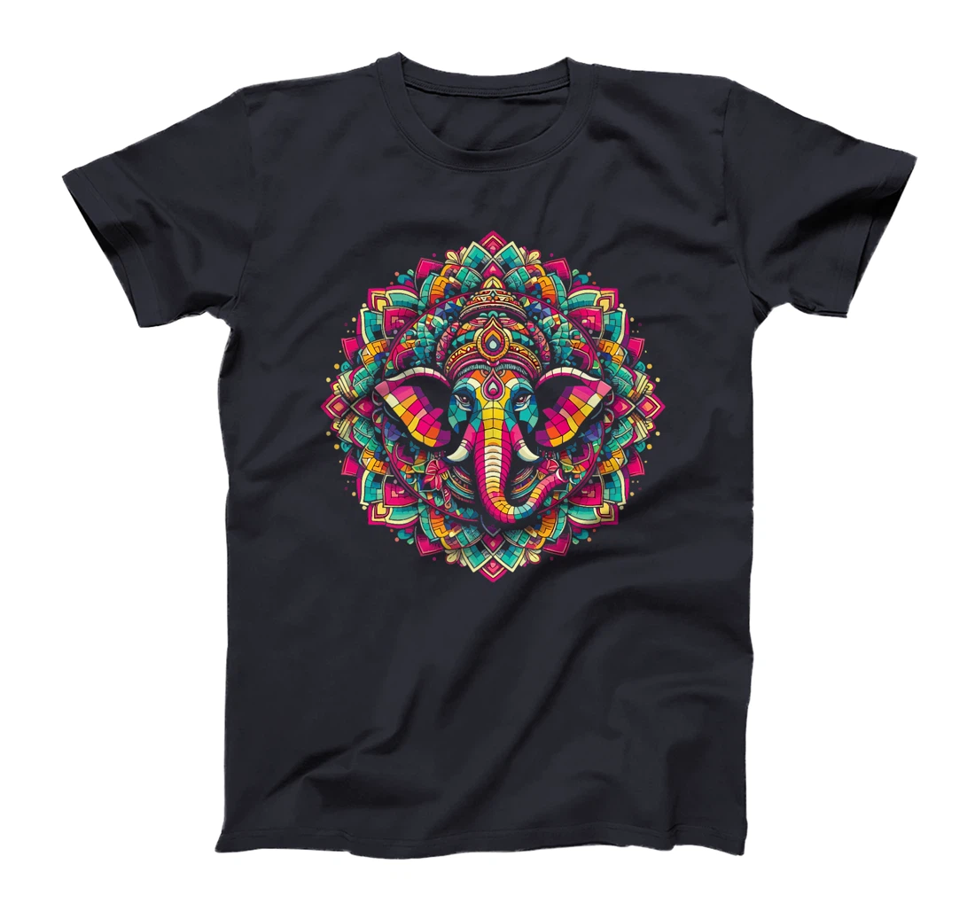 Ganesh Symbol Yoga Hindu Elephant God Ganesha Puja Premium T-Shirt