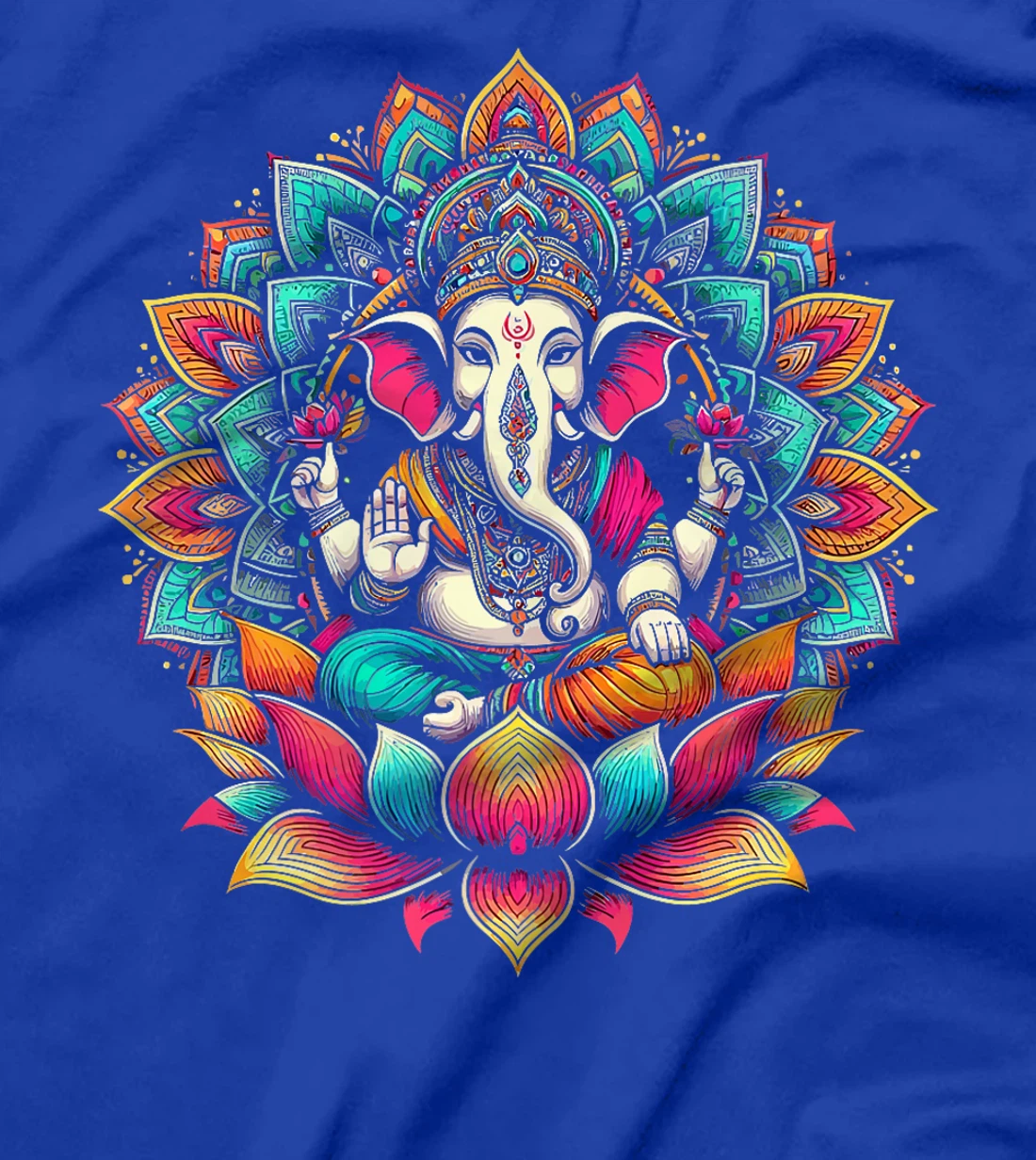Ganesh Symbol Yoga Hindu Elephant God Ganesha Puja Premium T-Shirt