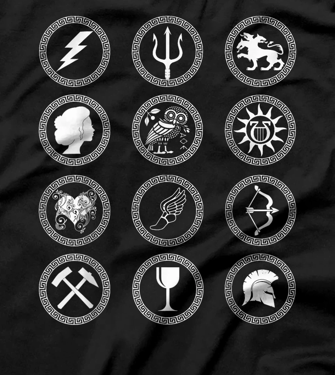 Gods of Ancient Greece the Gods and Goddesses of Olympus T-Shirt
