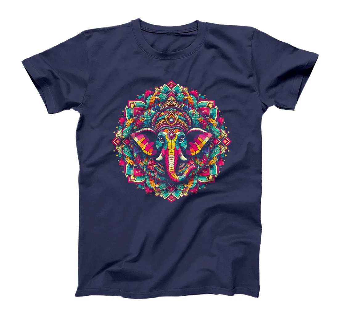 Ganesh Symbol Yoga Hindu Elephant God Ganesha Puja Premium T-Shirt