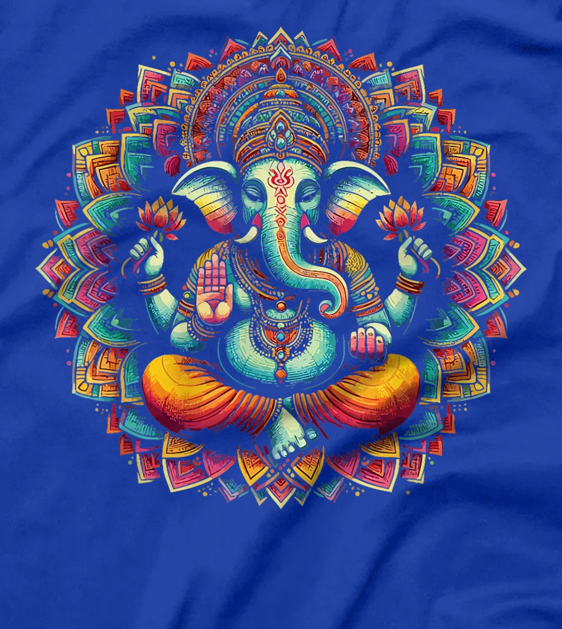 Womens Ganesh Symbol Yoga Hindu Elephant God Ganesha Puja T-Shirt