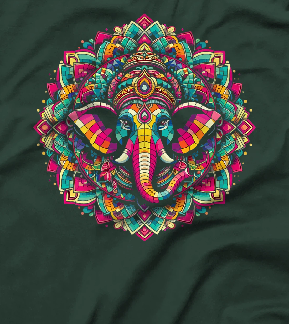 Ganesh Symbol Yoga Hindu Elephant God Ganesha Puja Premium T-Shirt