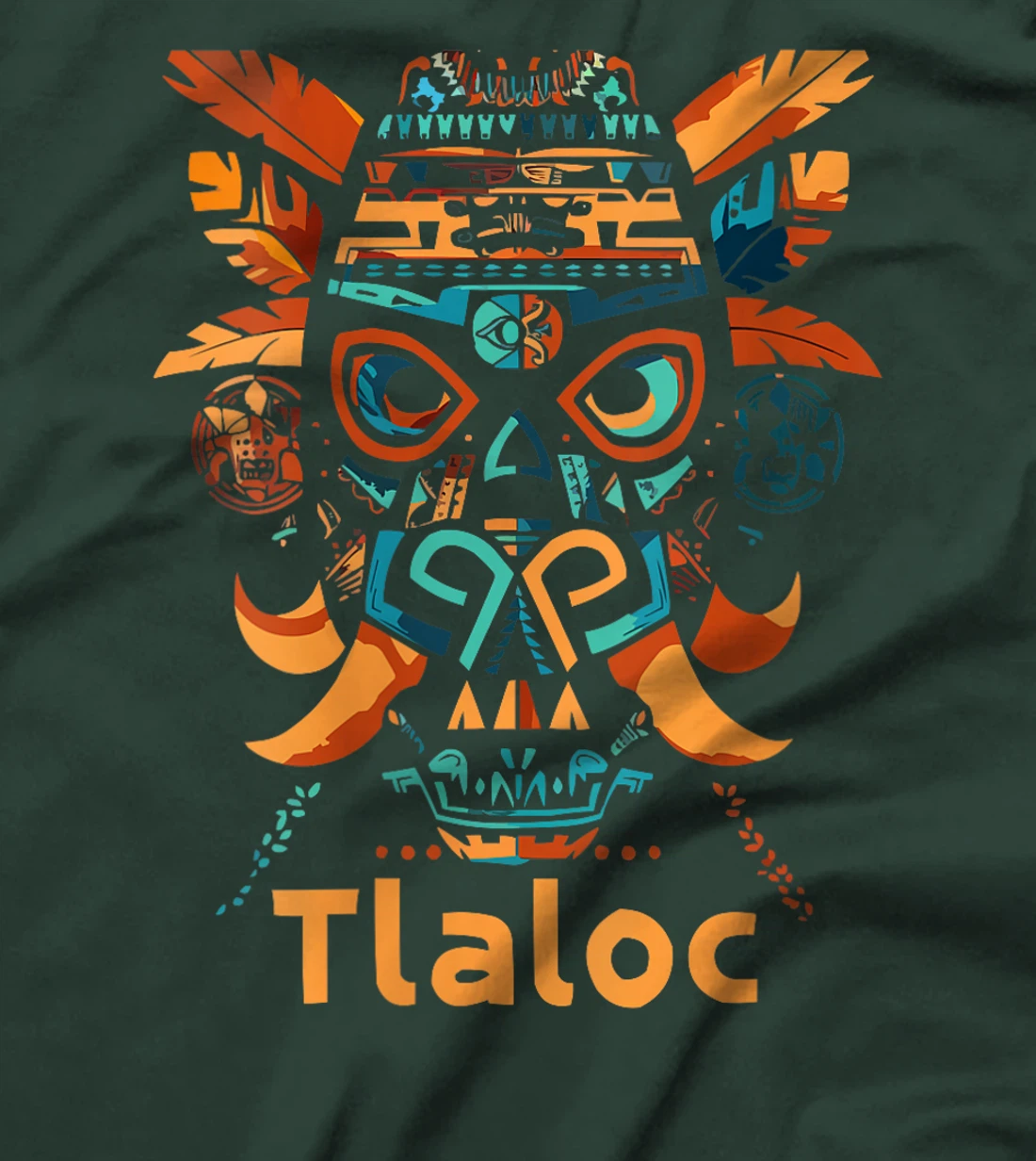 Womens Aztec God Aztec Culture Mayan Indigenous Tlaloc Statue T-Shirt