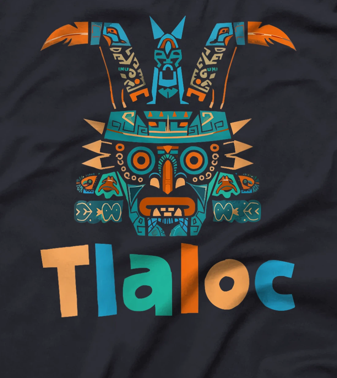 Womens Aztec God Aztec Culture Mayan Indigenous Tlaloc Statue T-Shirt