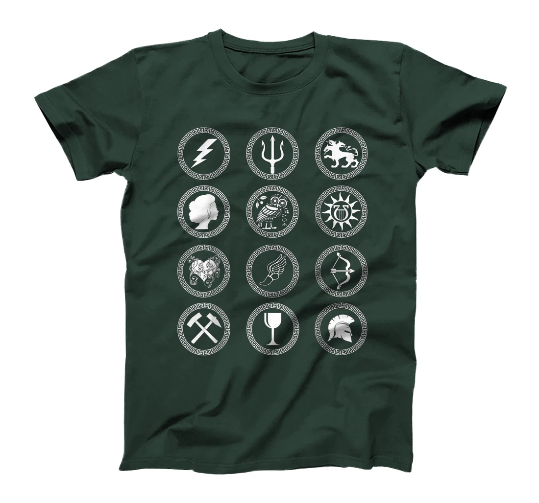 Gods of Ancient Greece the Gods and Goddesses of Olympus T-Shirt