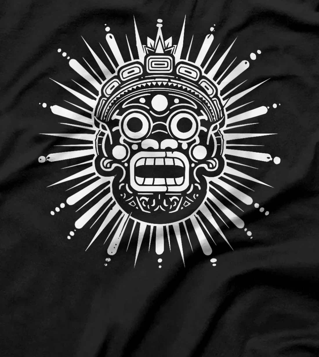 Womens Aztec God Aztec Culture Mayan Indigenous Tlaloc Statue T-Shirt