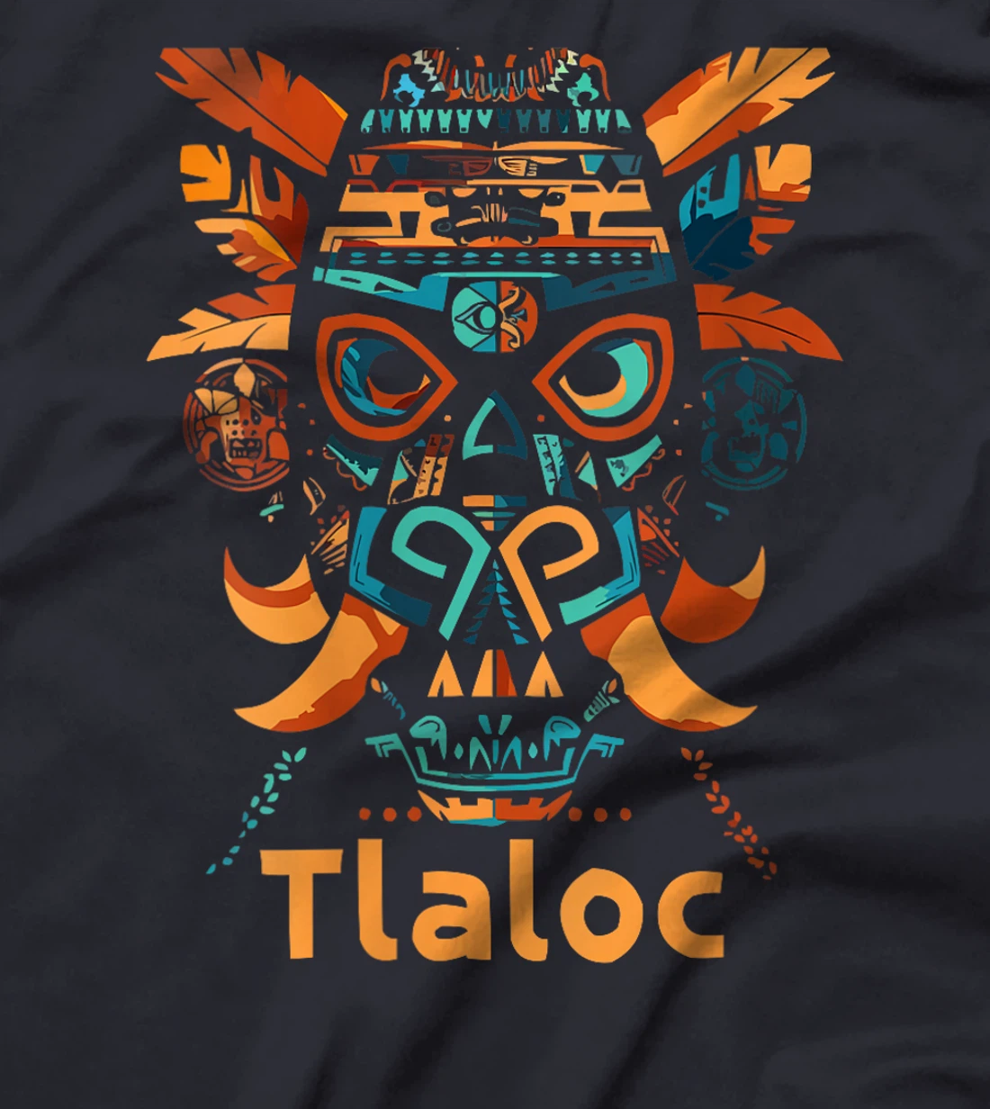Womens Aztec God Aztec Culture Mayan Indigenous Tlaloc Statue T-Shirt