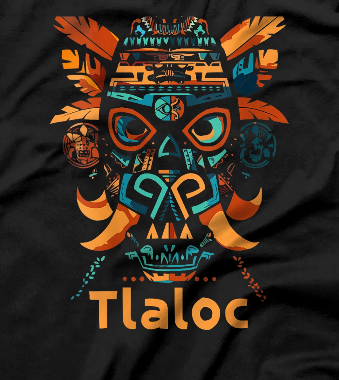 Womens Aztec God Aztec Culture Mayan Indigenous Tlaloc Statue T-Shirt