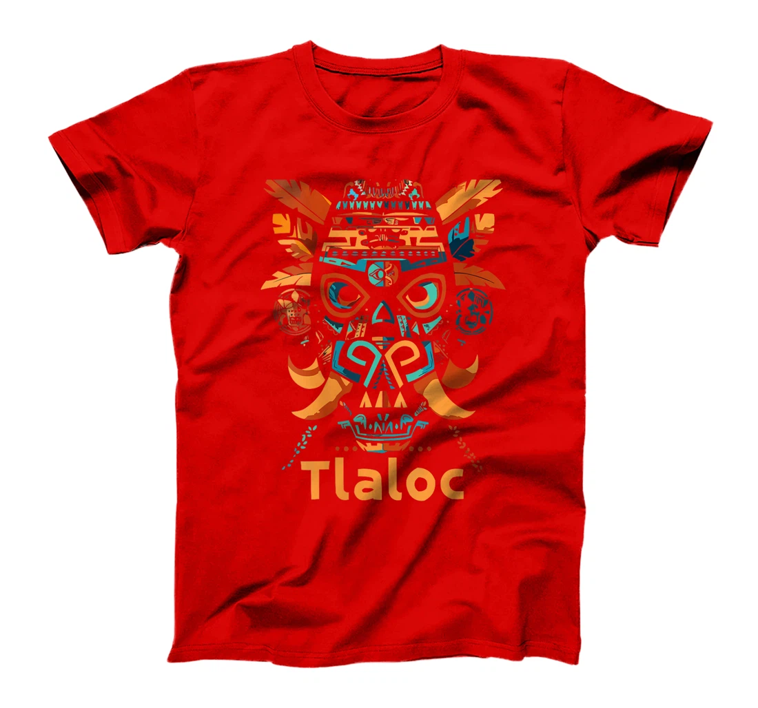 Womens Aztec God Aztec Culture Mayan Indigenous Tlaloc Statue T-Shirt