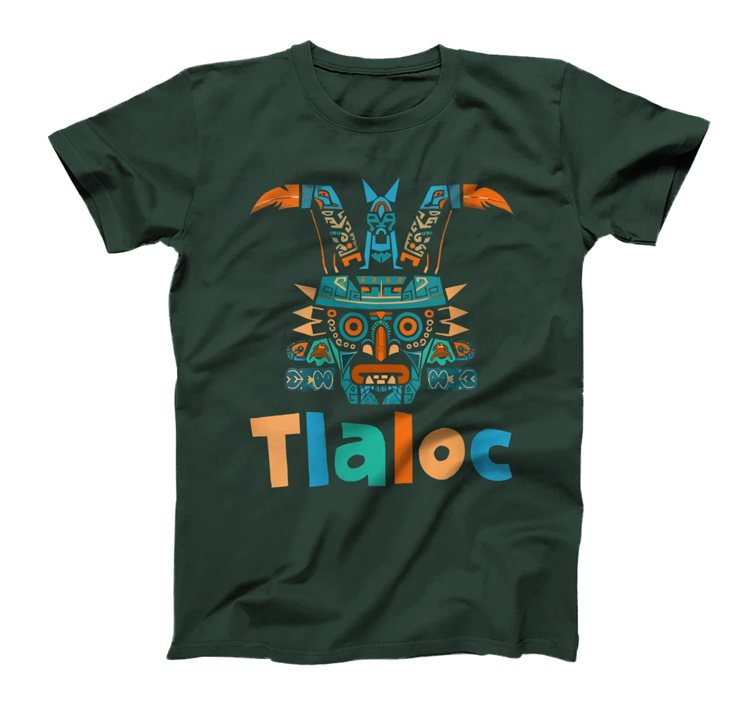 Womens Aztec God Aztec Culture Mayan Indigenous Tlaloc Statue T-Shirt