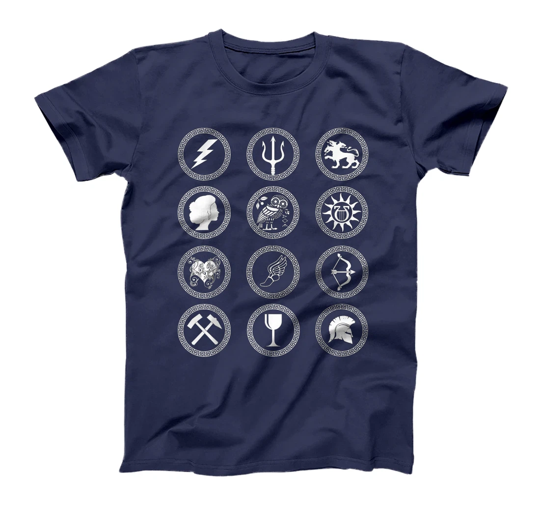 Gods of Ancient Greece the Gods and Goddesses of Olympus T-Shirt