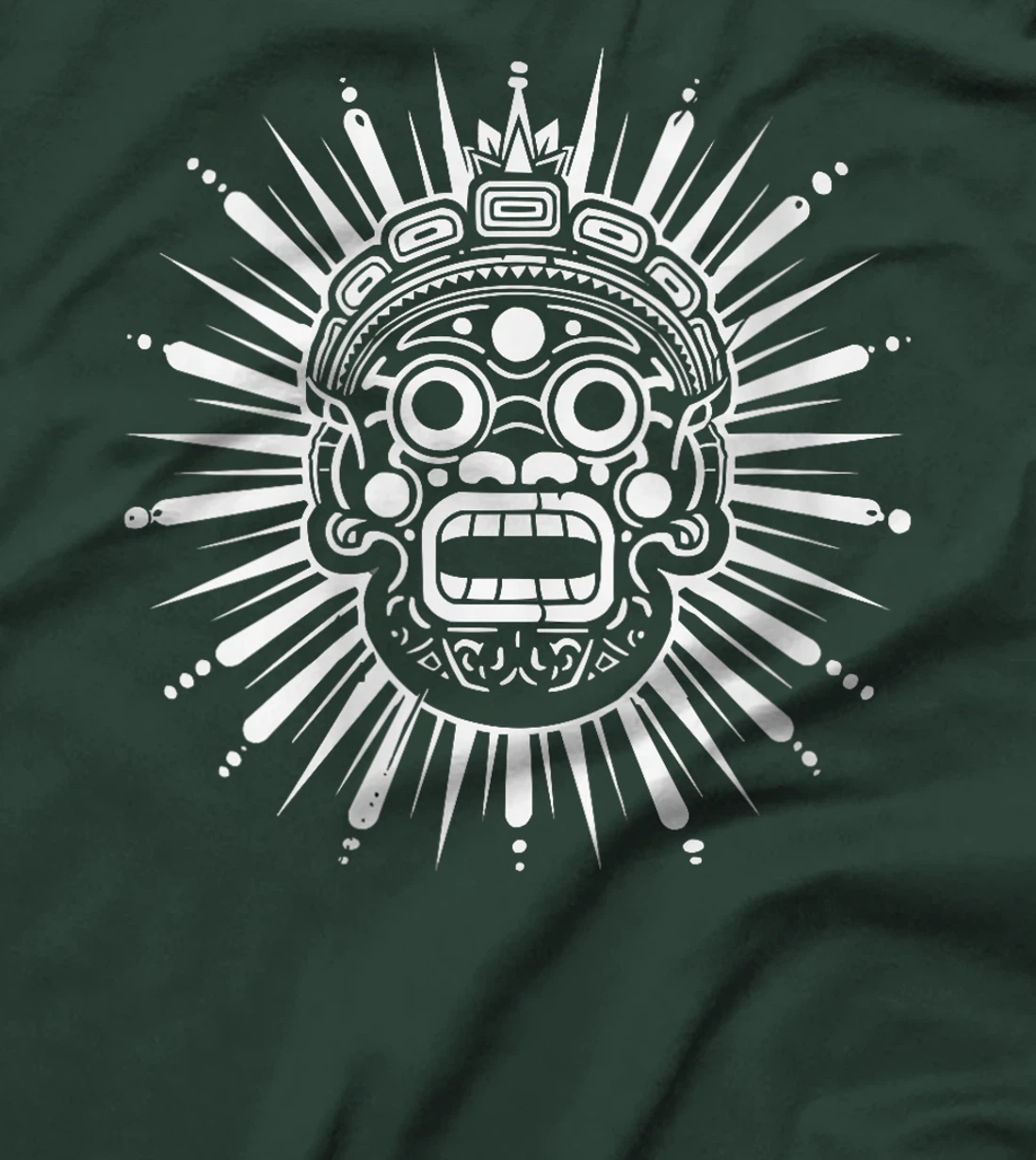 Womens Aztec God Aztec Culture Mayan Indigenous Tlaloc Statue T-Shirt