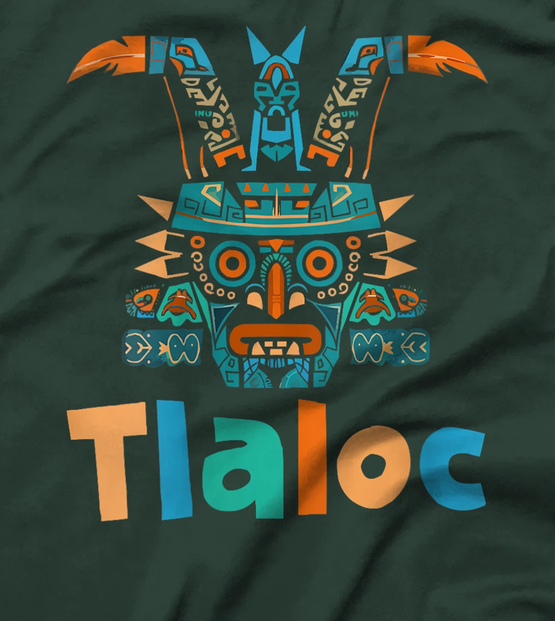 Womens Aztec God Aztec Culture Mayan Indigenous Tlaloc Statue T-Shirt