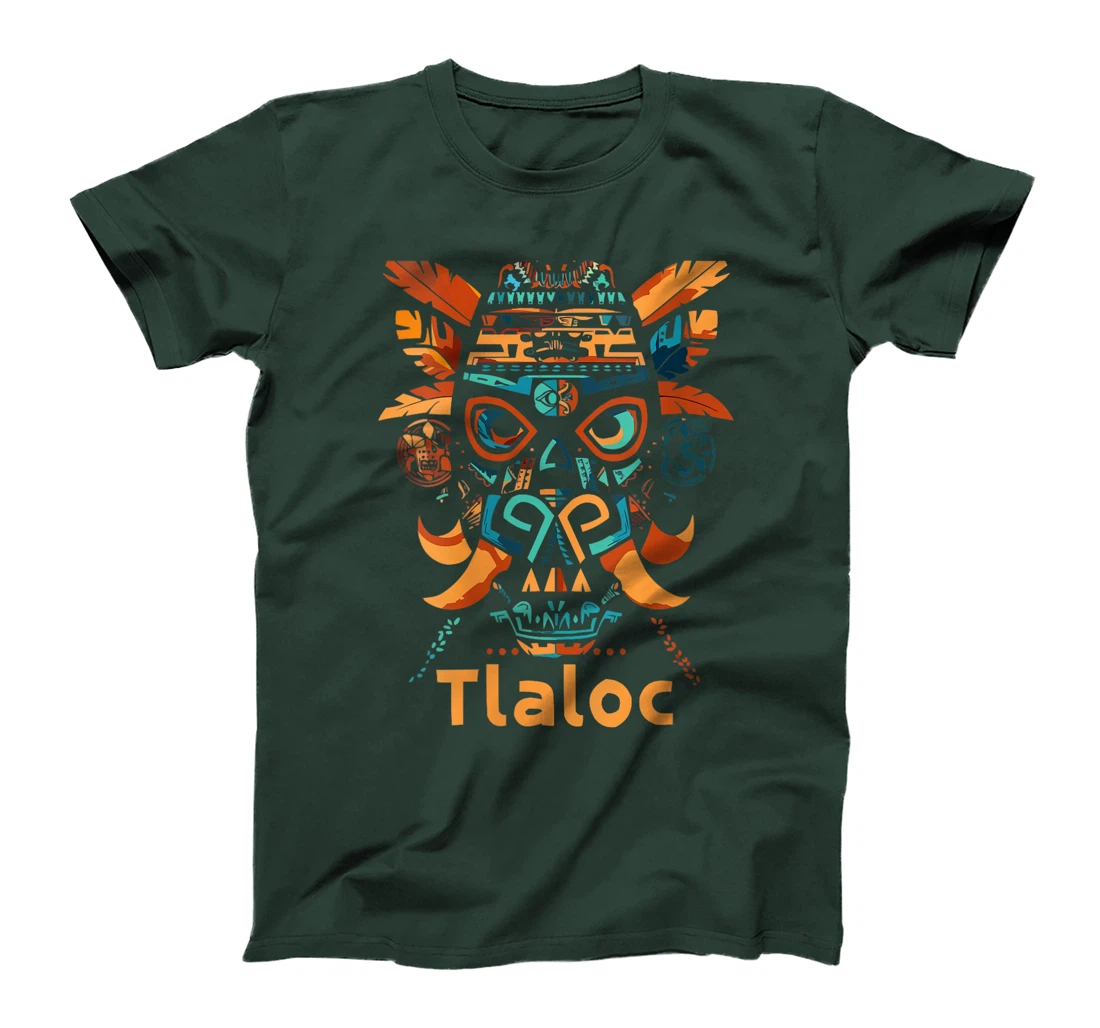 Womens Aztec God Aztec Culture Mayan Indigenous Tlaloc Statue T-Shirt