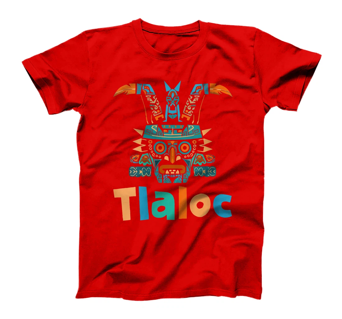 Womens Aztec God Aztec Culture Mayan Indigenous Tlaloc Statue T-Shirt