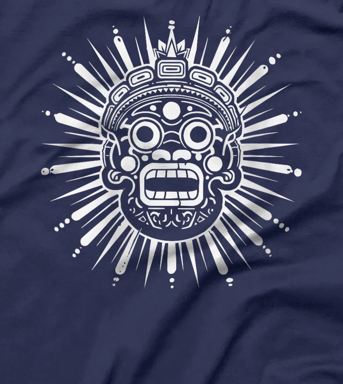 Womens Aztec God Aztec Culture Mayan Indigenous Tlaloc Statue T-Shirt