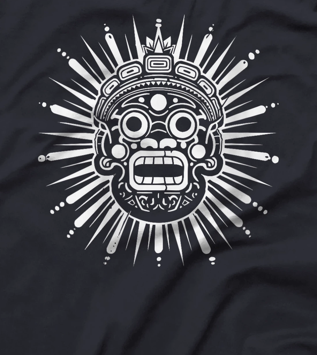 Womens Aztec God Aztec Culture Mayan Indigenous Tlaloc Statue T-Shirt