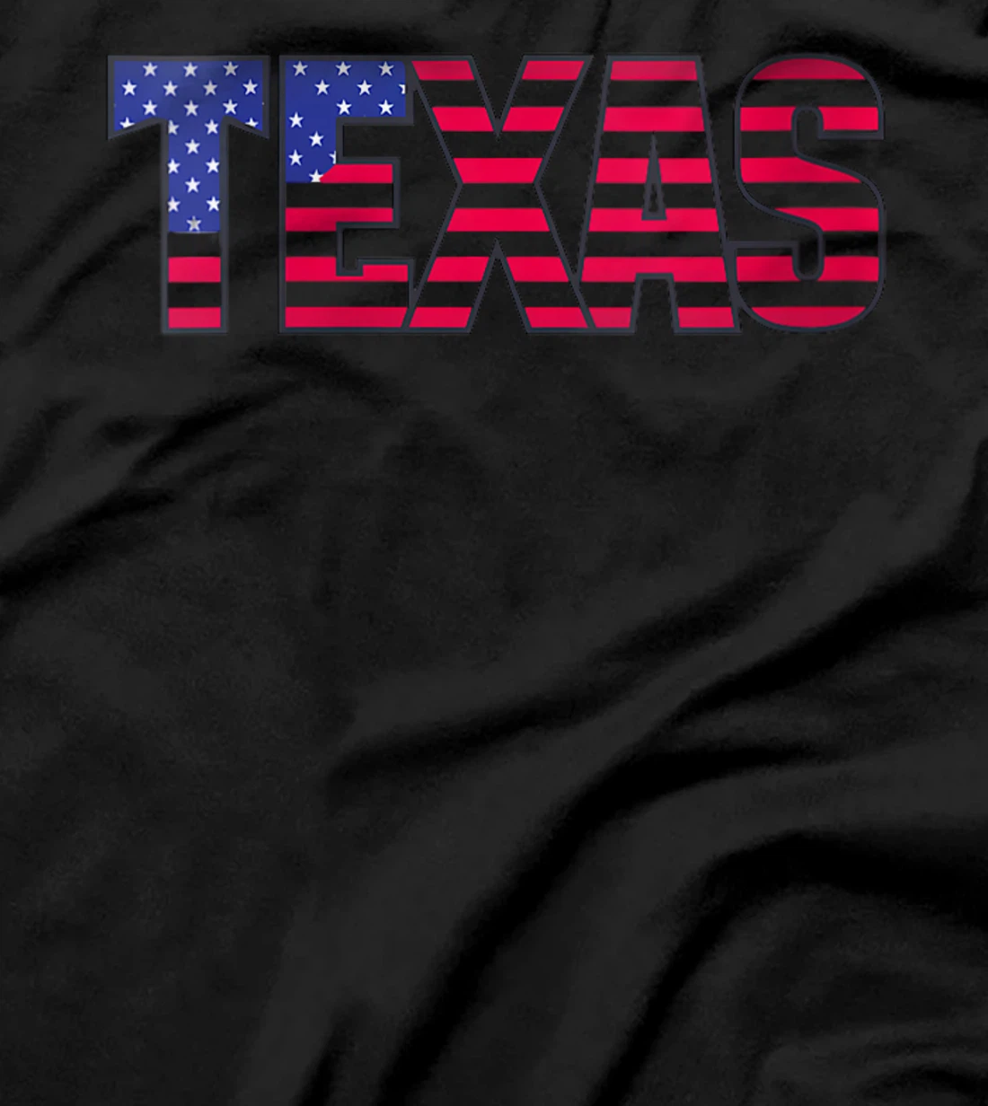 Womens TEXAS In Stars and Stripes USA Flag T-Shirt