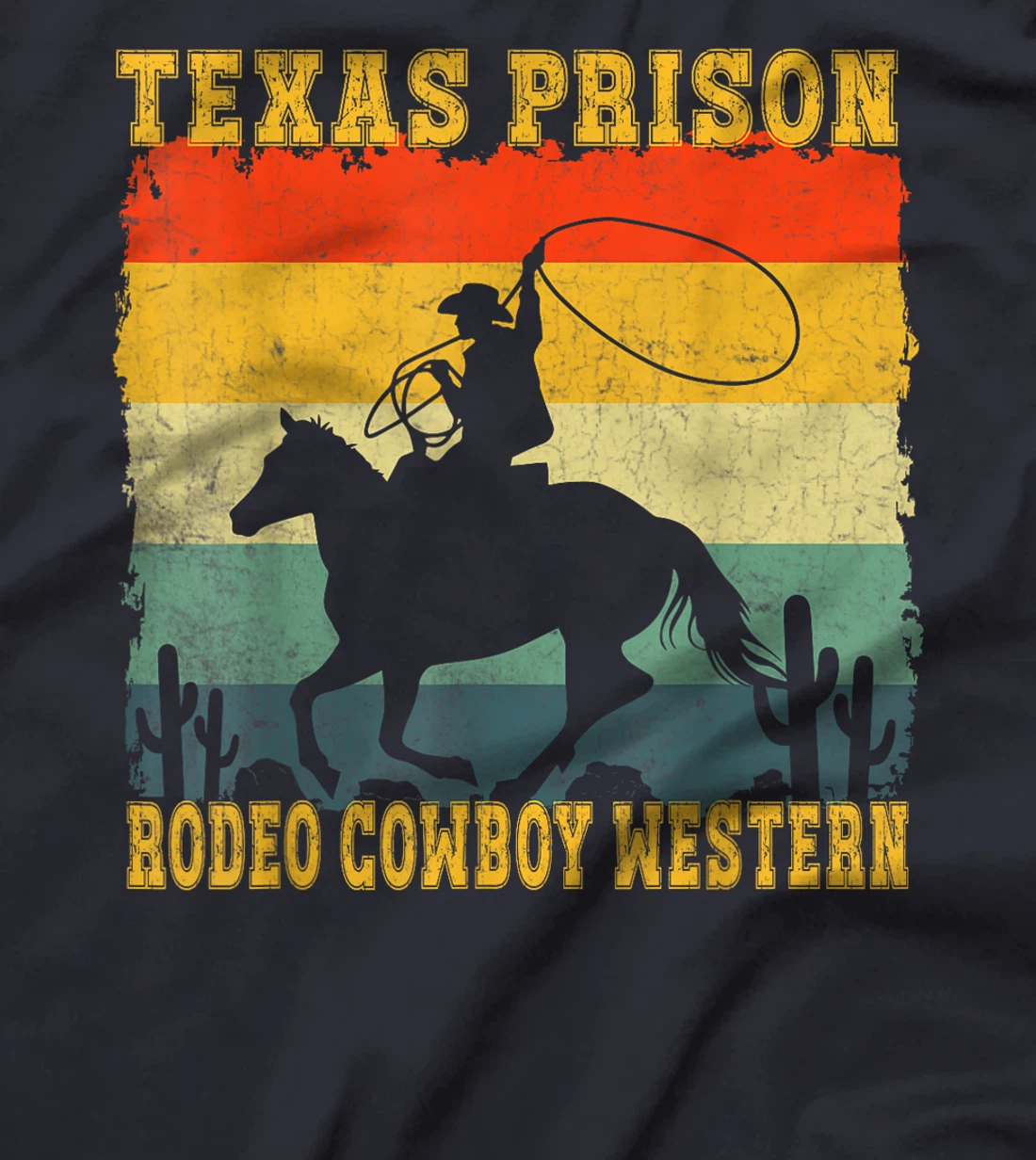 Texas Prison Rodeo Cowboy Western T-Shirt