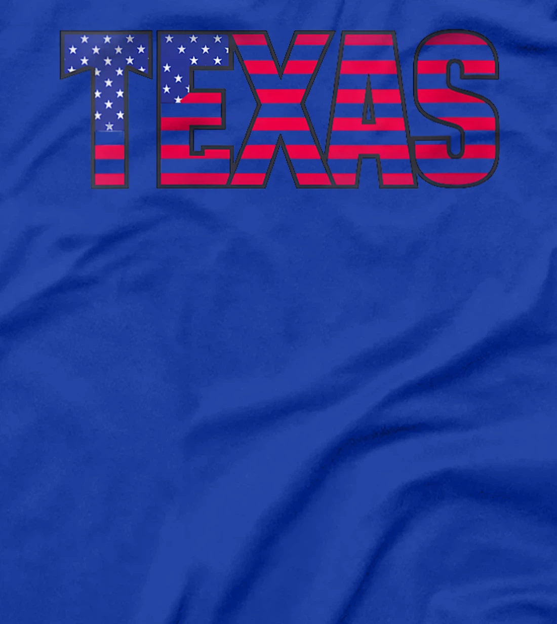 Womens TEXAS In Stars and Stripes USA Flag T-Shirt