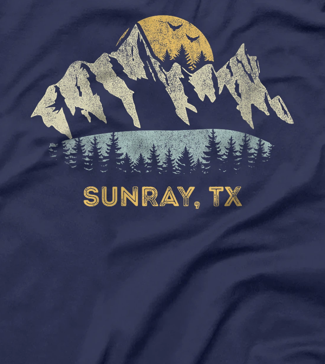 Womens Sunray Texas Mountain Sunset Sunrise TX T-Shirt