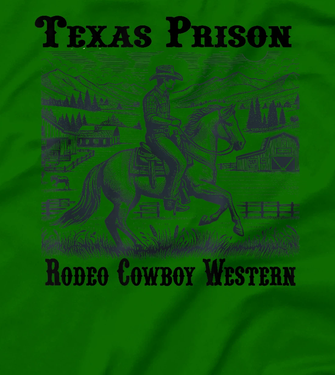 Texas Prison Rodeo Cowboy Western T-Shirt