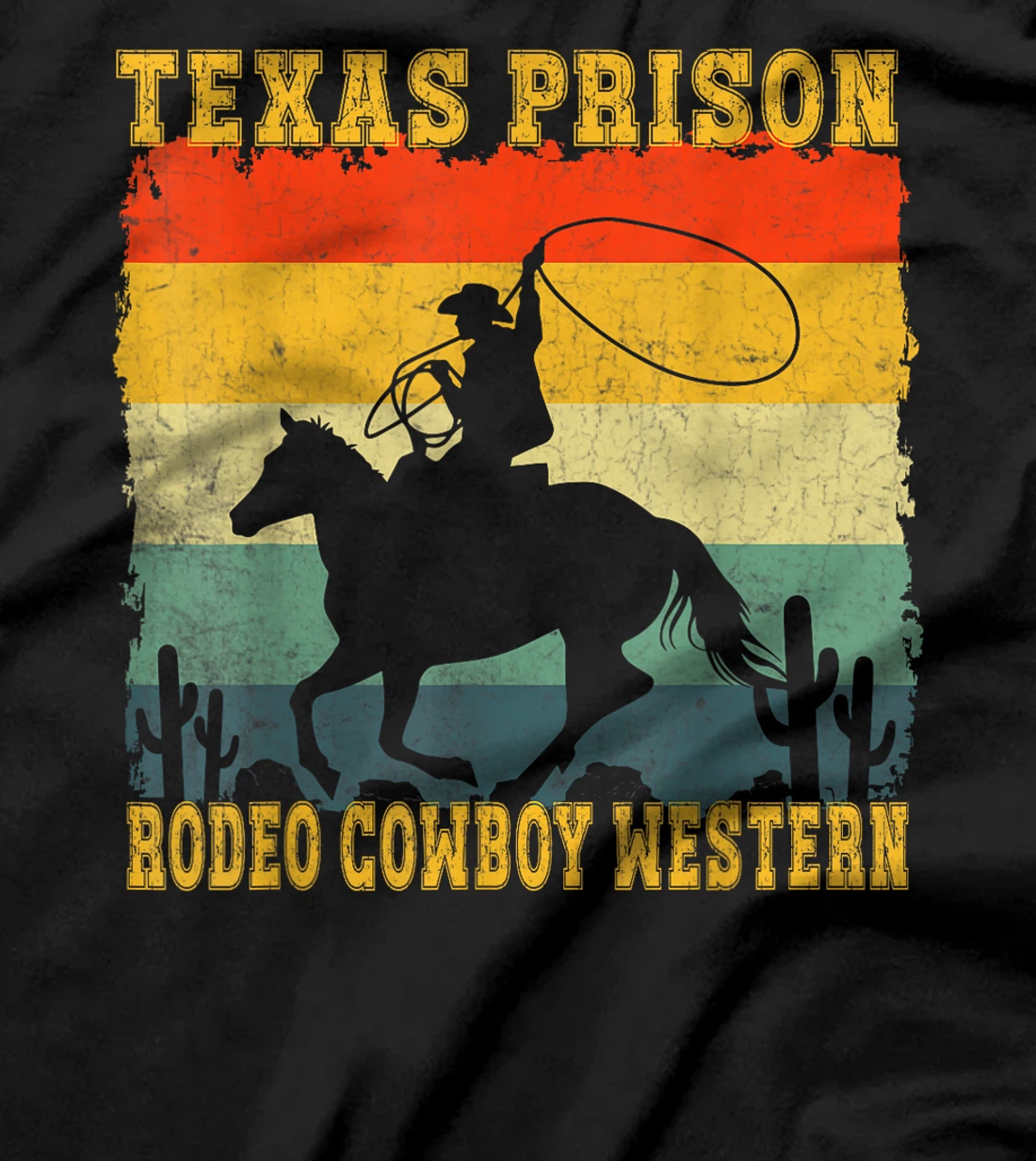 Texas Prison Rodeo Cowboy Western T-Shirt