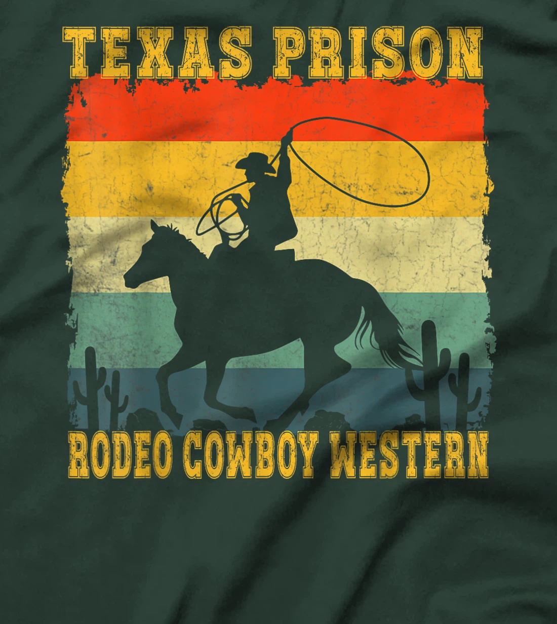 Texas Prison Rodeo Cowboy Western T-Shirt
