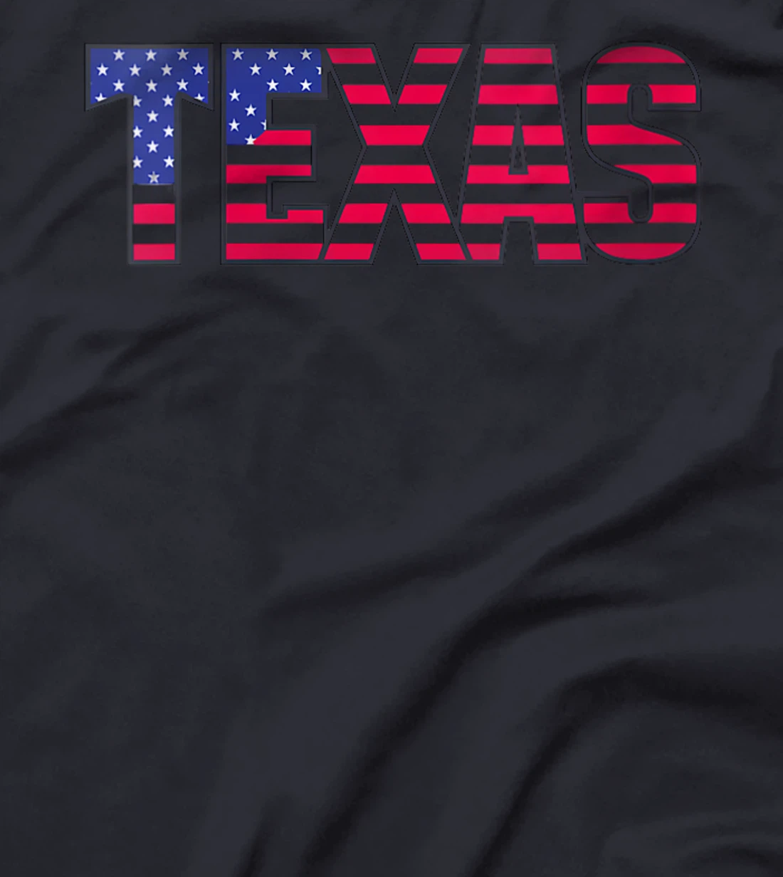 Womens TEXAS In Stars and Stripes USA Flag T-Shirt