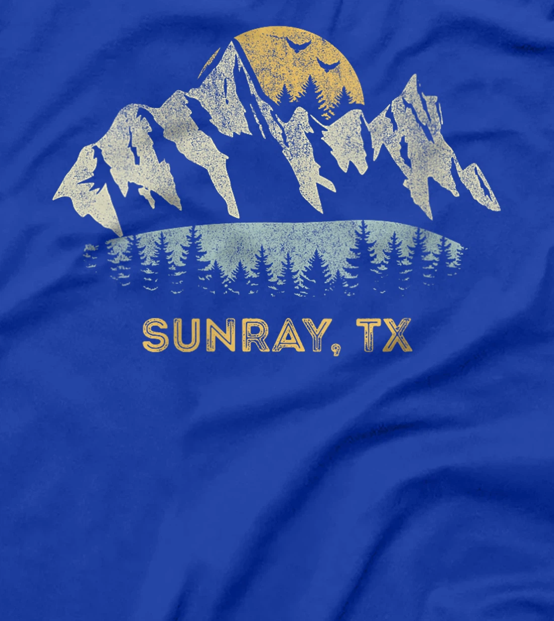 Womens Sunray Texas Mountain Sunset Sunrise TX T-Shirt
