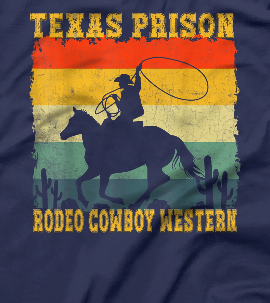 Texas Prison Rodeo Cowboy Western T-Shirt