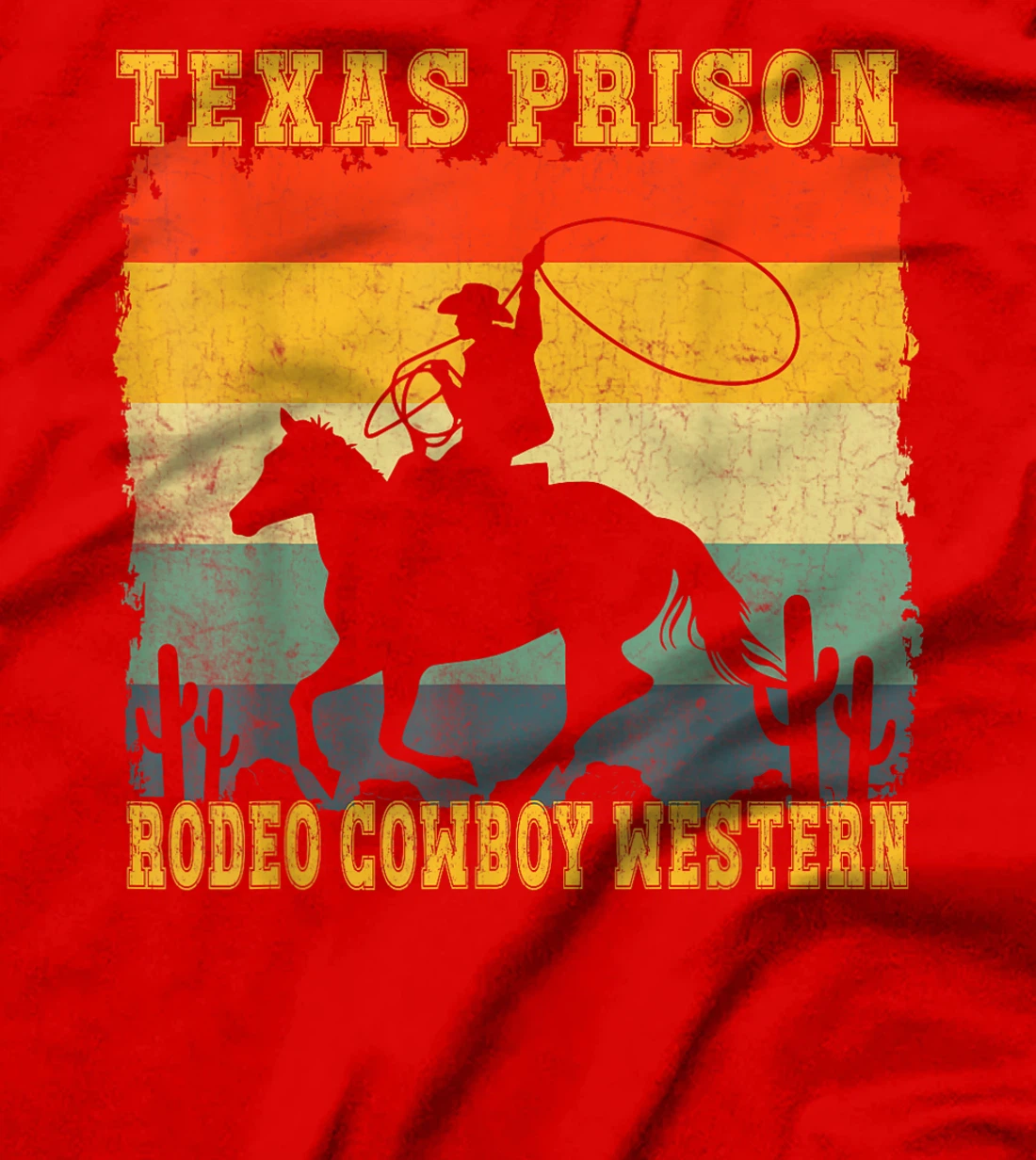 Texas Prison Rodeo Cowboy Western T-Shirt