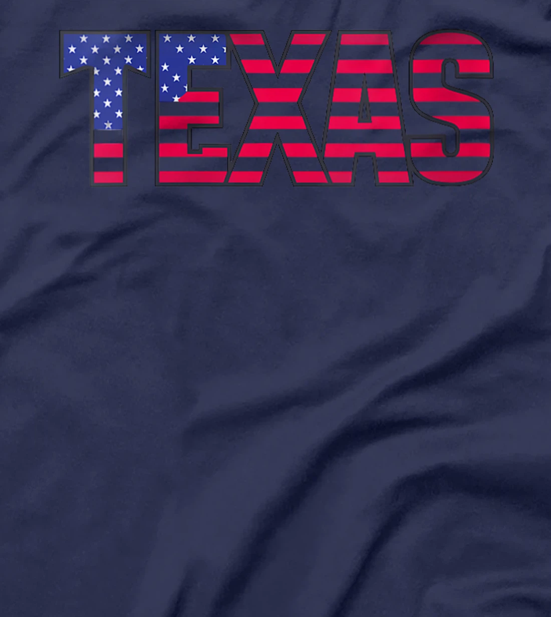 Womens TEXAS In Stars and Stripes USA Flag T-Shirt