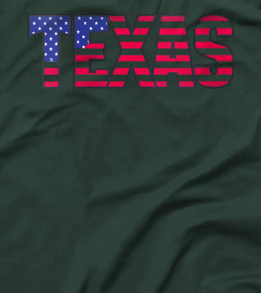 Womens TEXAS In Stars and Stripes USA Flag T-Shirt