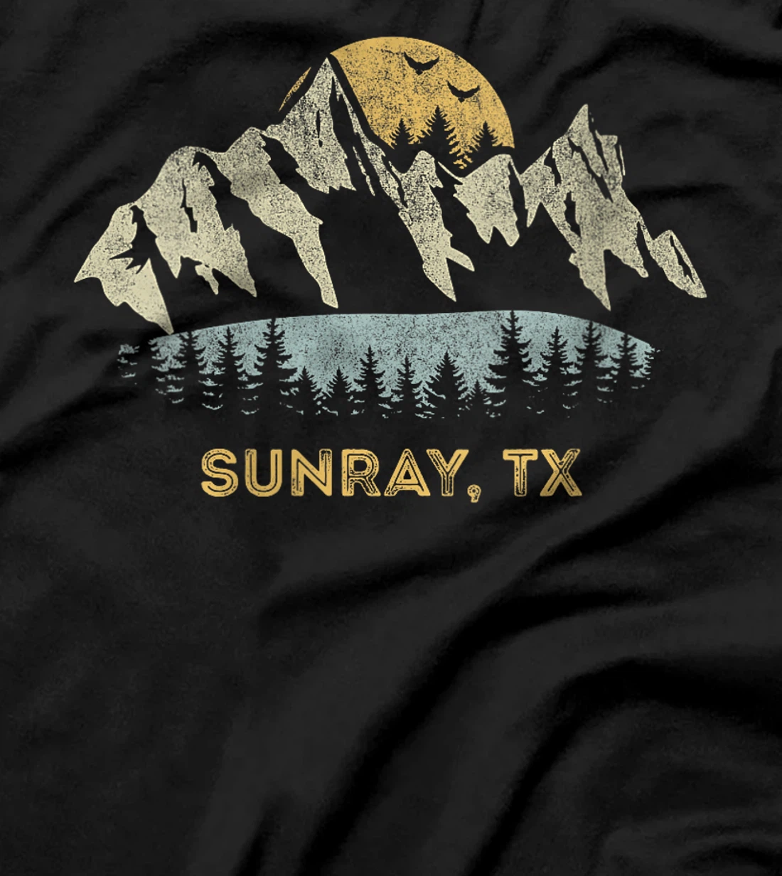 Womens Sunray Texas Mountain Sunset Sunrise TX T-Shirt